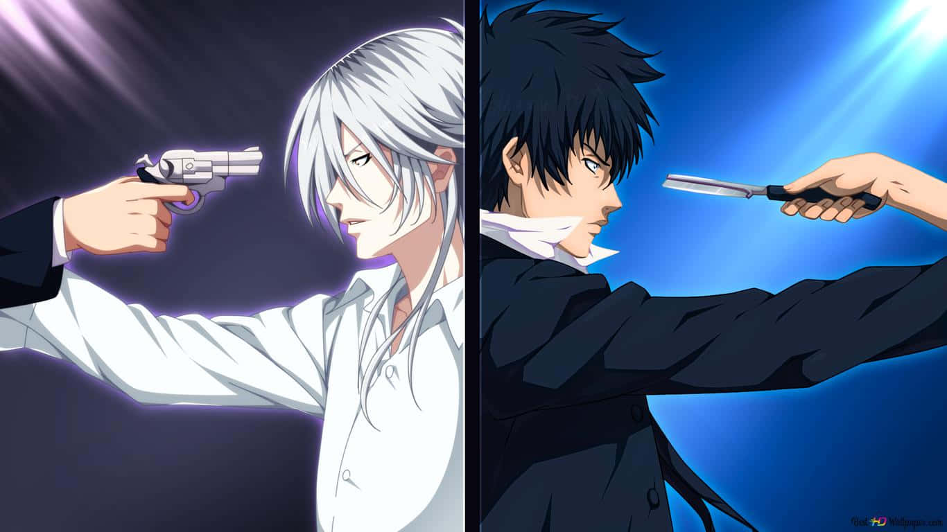 Anime Standoff Dual Characters Wallpaper