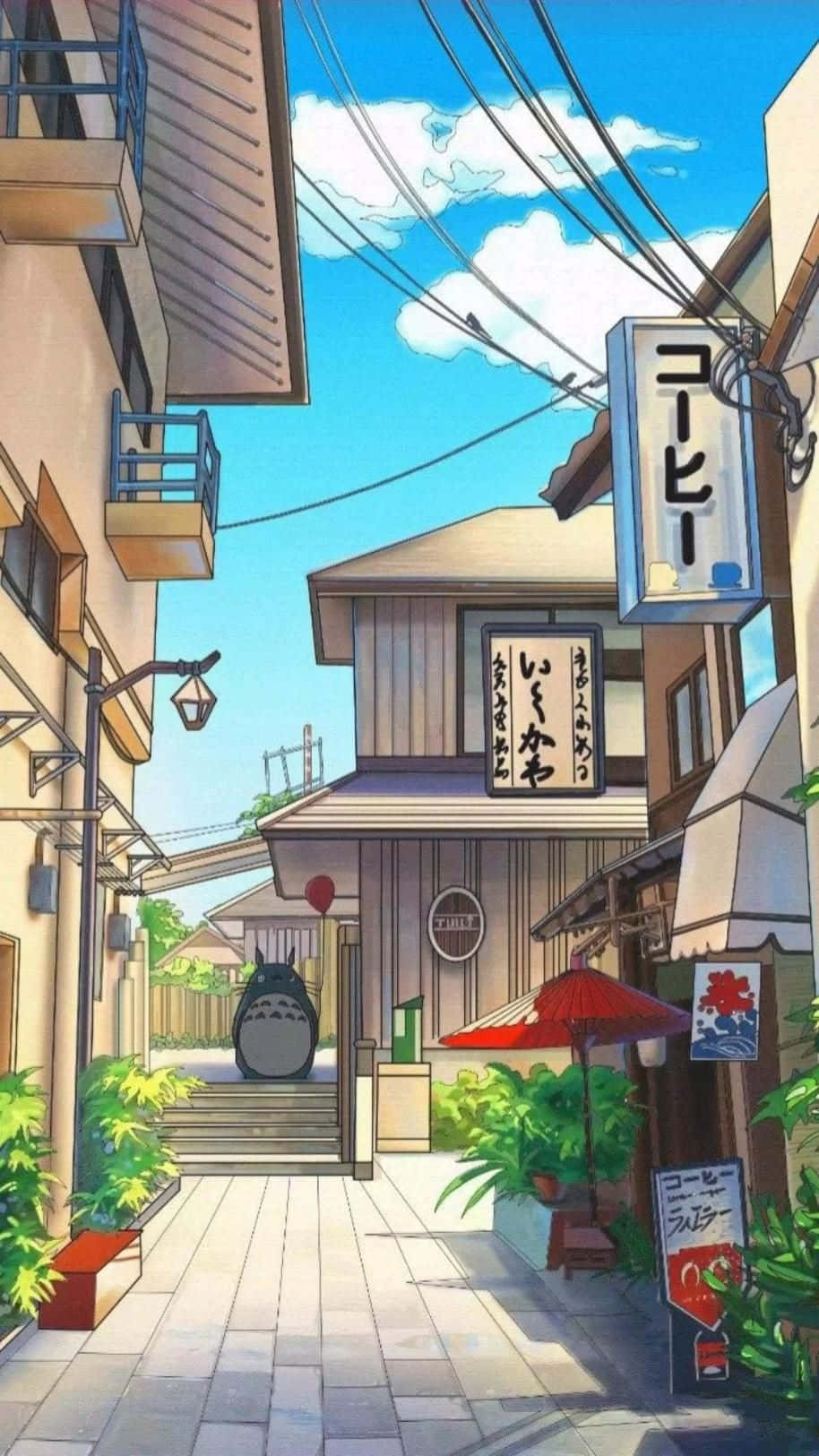 Anime Style Alleyway Wallpaper