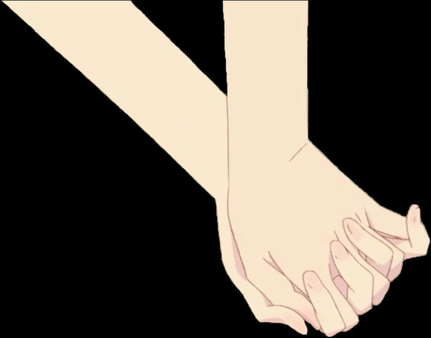 Anime Style Extended Hand PNG