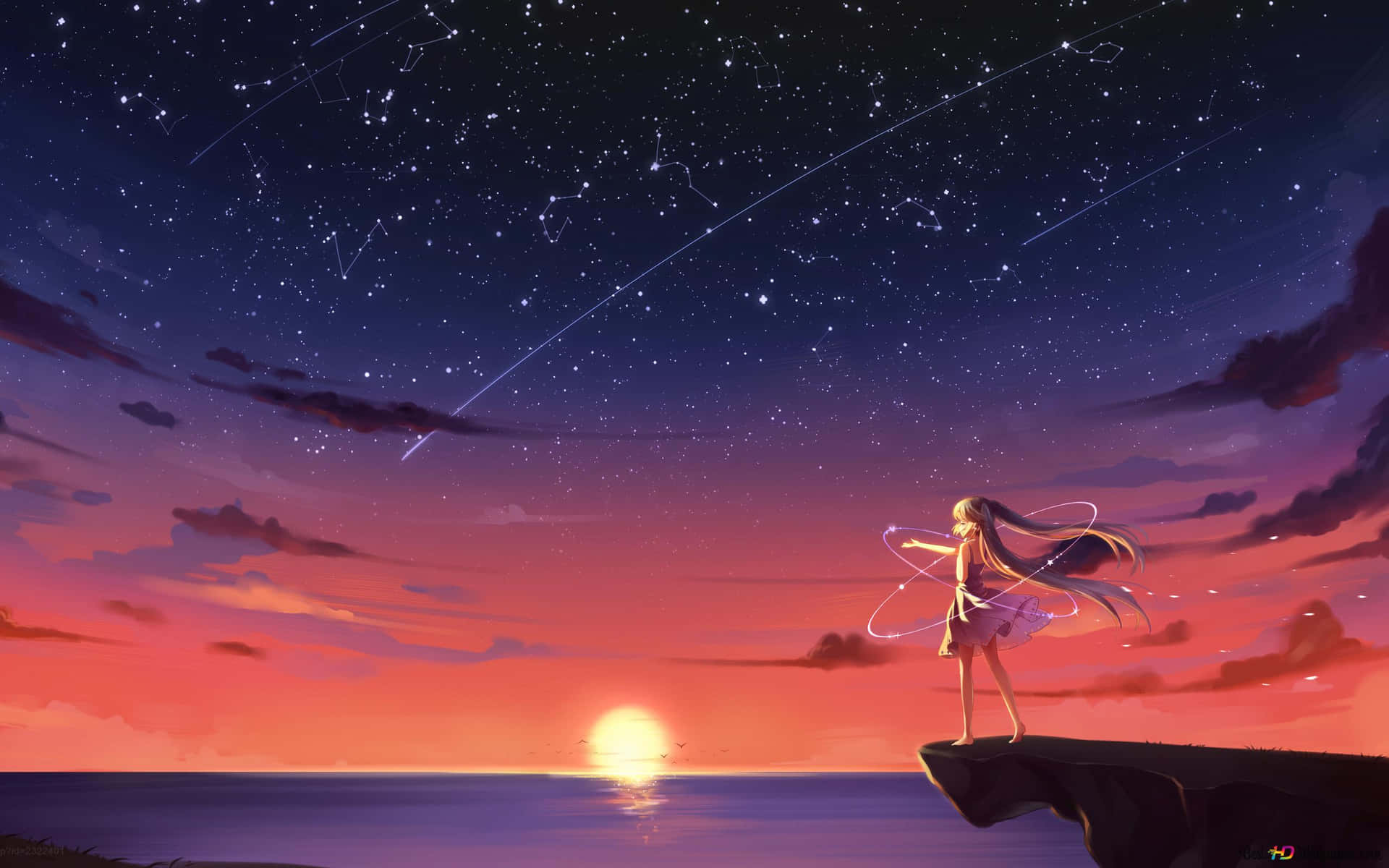 Enchanting Anime Sunset