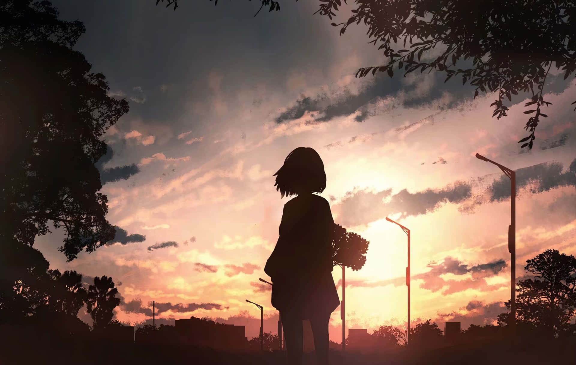 A breathtaking Anime Sunset unfolds a world of wonder and intrigue.