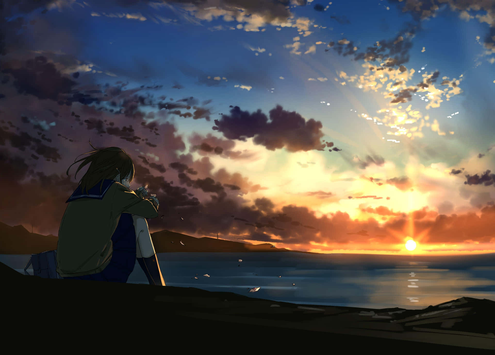 Captivating Anime Sunset