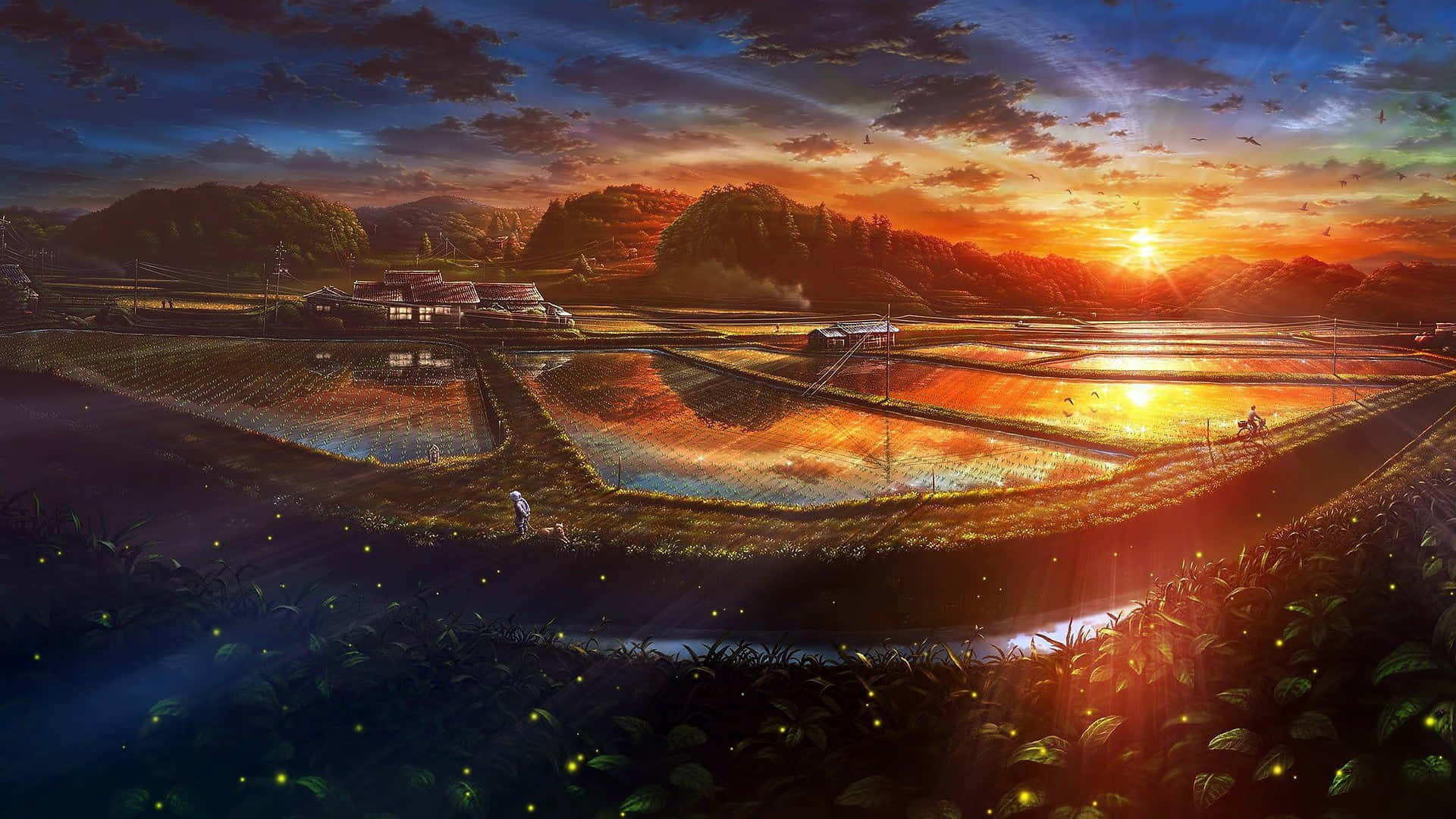 Landscape art anime