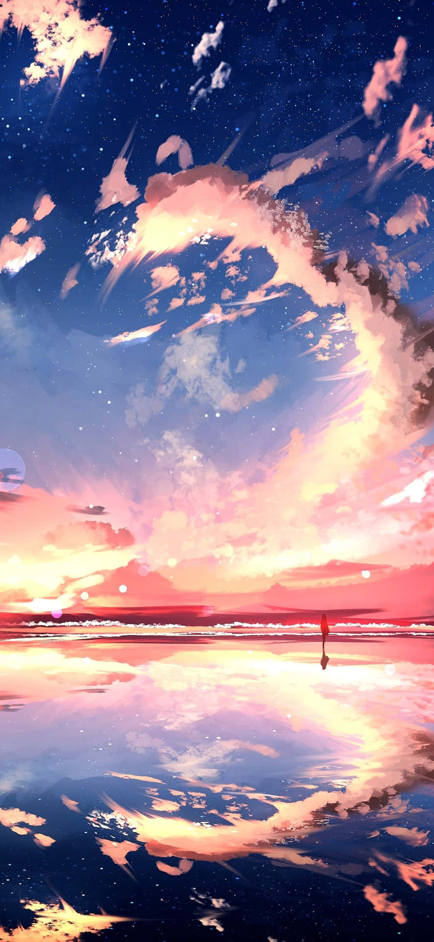 Red Sunset Anime Wallpapers - Anime Red Wallpapers for iPhone