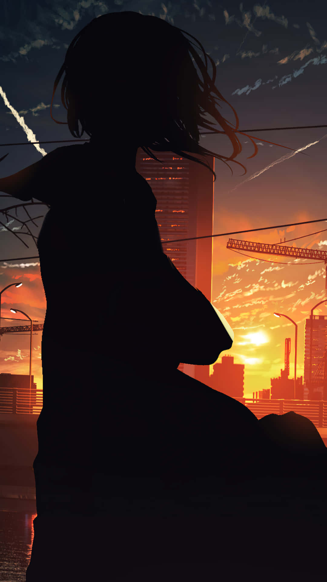 Anime Sunset Wallpaper