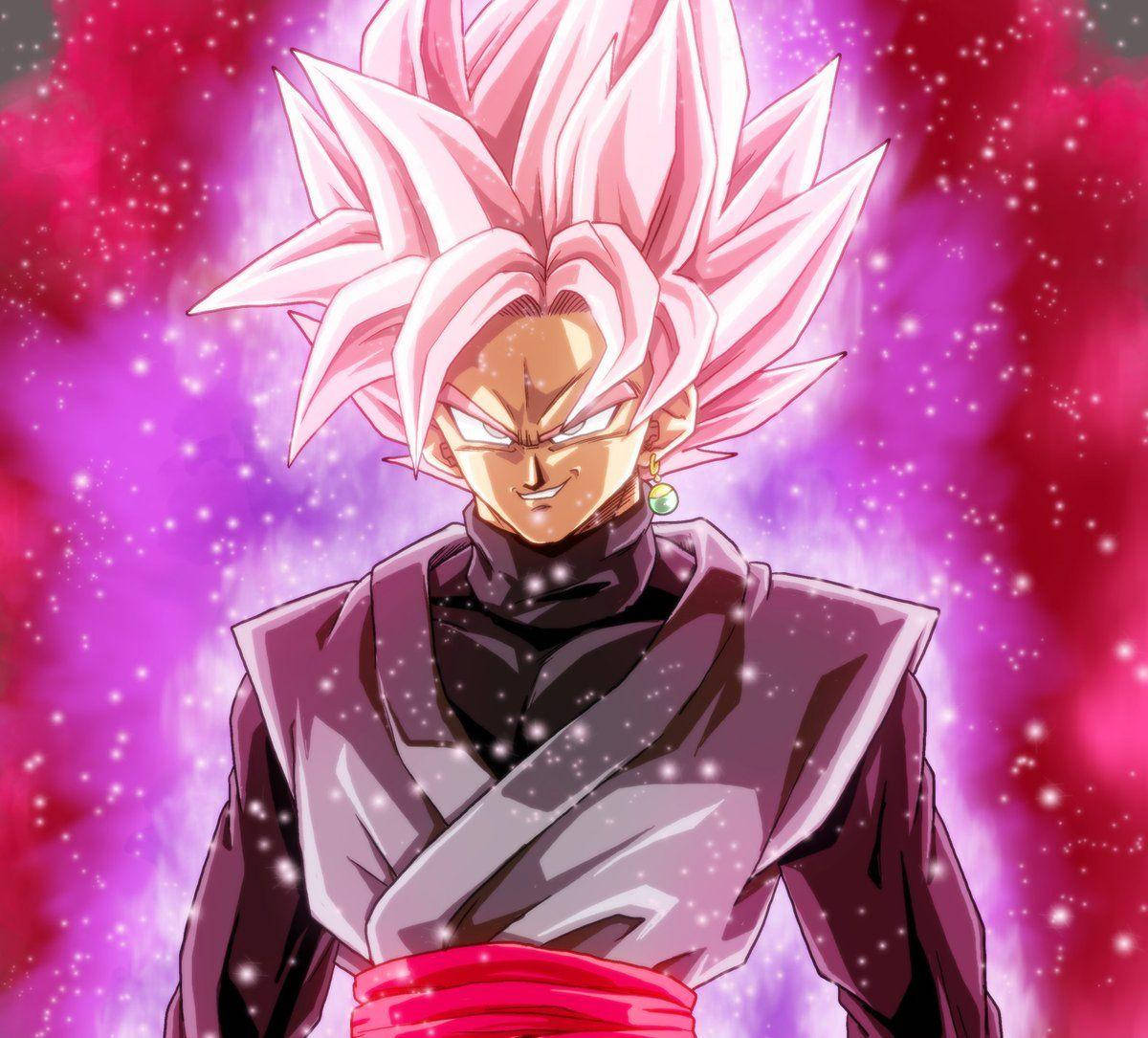 Animesuper Saiyan Rose Black Goku - Goku Negro Super Saiyan Rose De Anime Fondo de pantalla