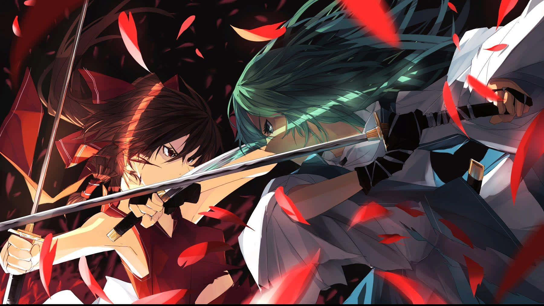 Anime Sword Duel Intensity Wallpaper