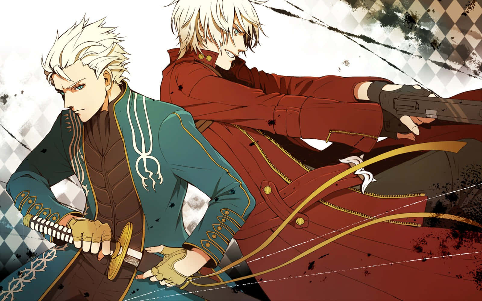 Anime Swordand Gun Duo Wallpaper