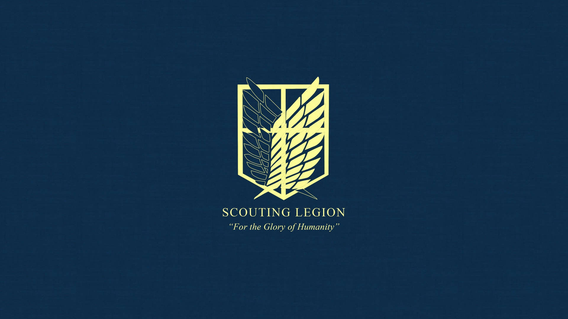 Anime Symbols Attack On Titan Scouting Legion Blue And White Wallpaper