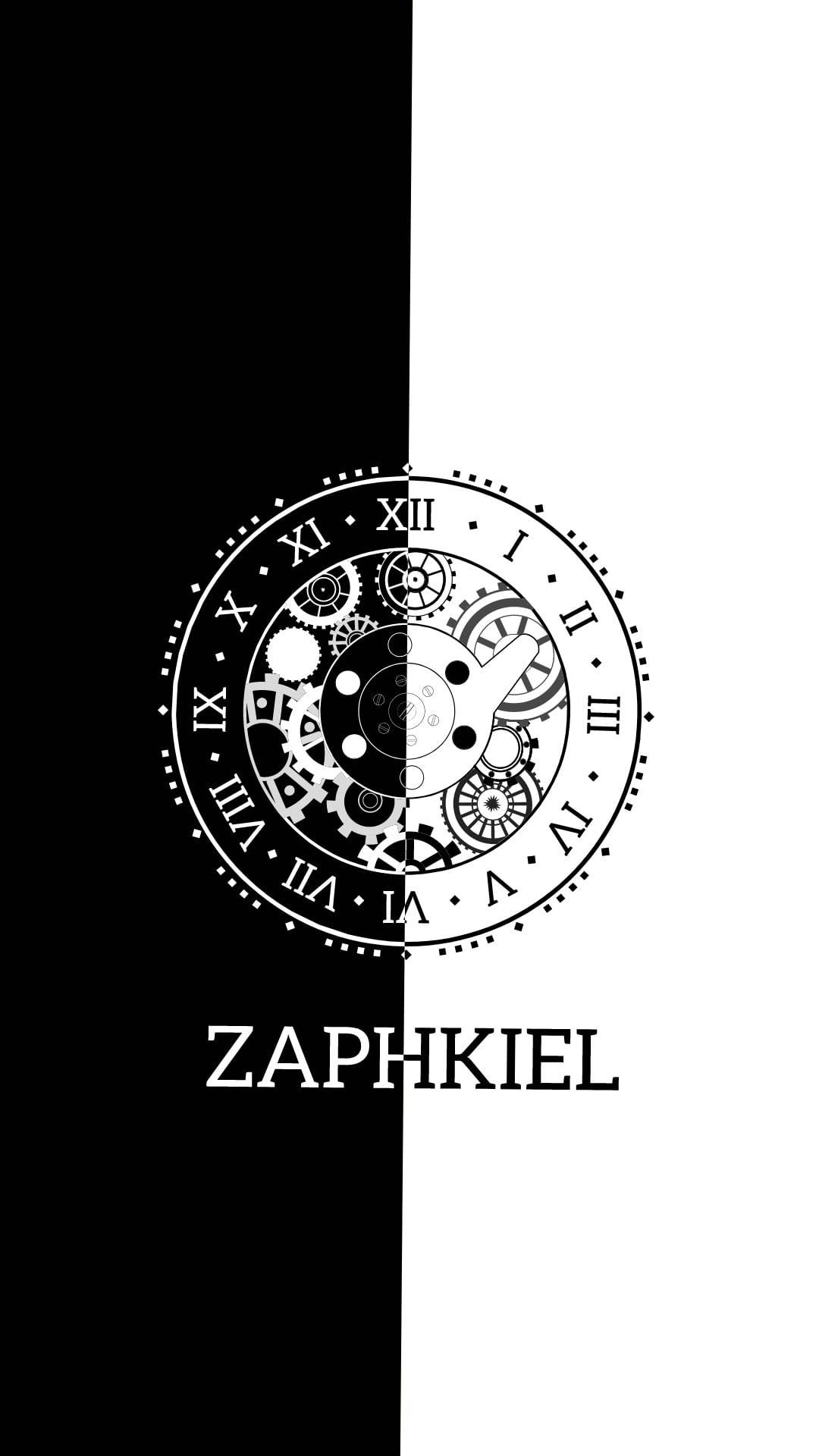 Download Anime Symbols Date A Live Zaphkiel Black And White Wallpaper |  