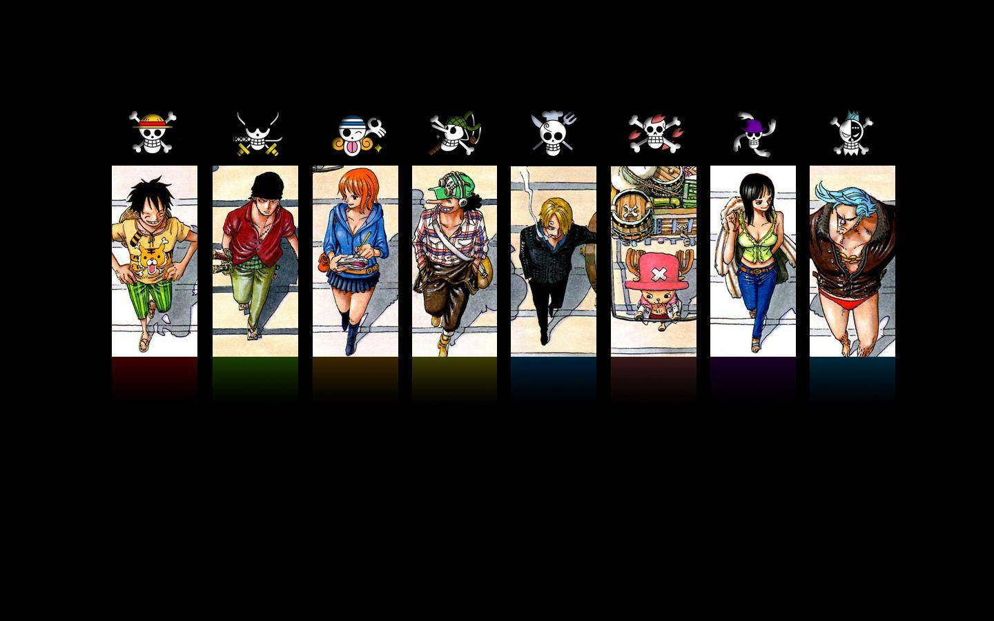 Anime Symbols One Piece Straw Hat Pirates Jolly Roger Wallpaper