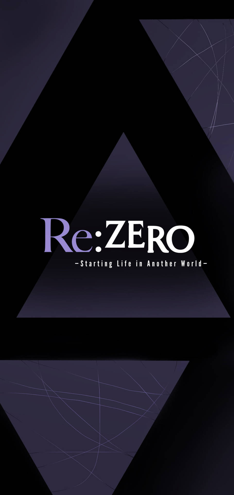 Anime Symbols Re Zero Logo Geometric Triangles Wallpaper