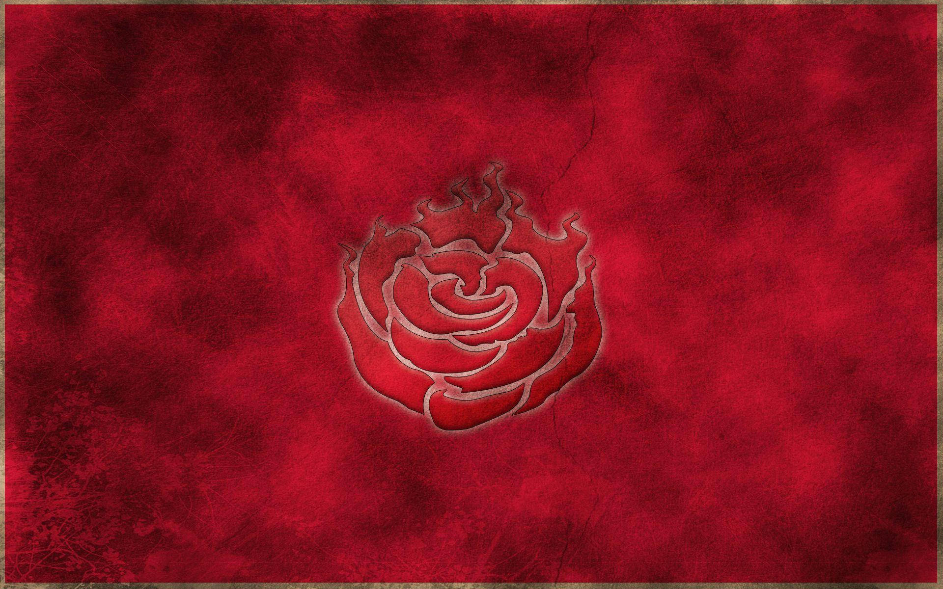 Anime Symbols Rwby Ruby Rose Emblem Red Aesthetic Background