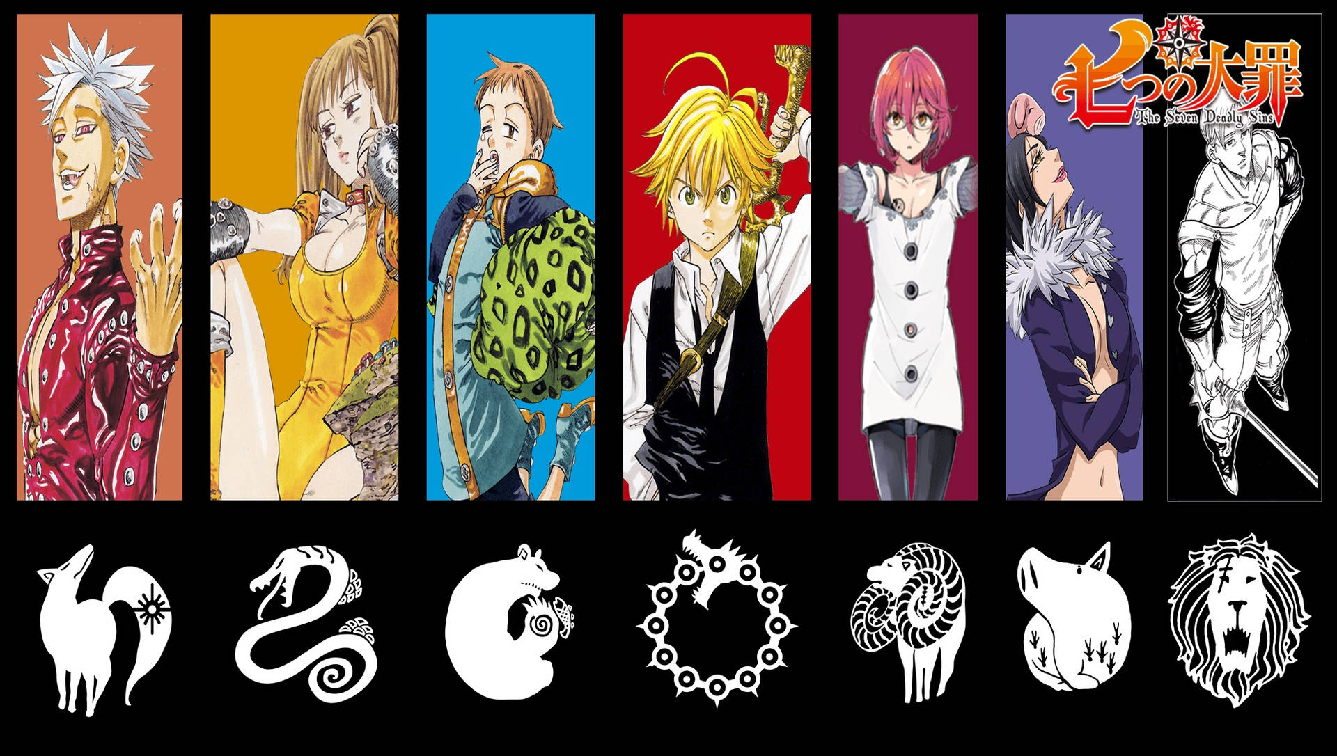 Anime Symbols The Seven Deadly Sins Characters Wallpaper