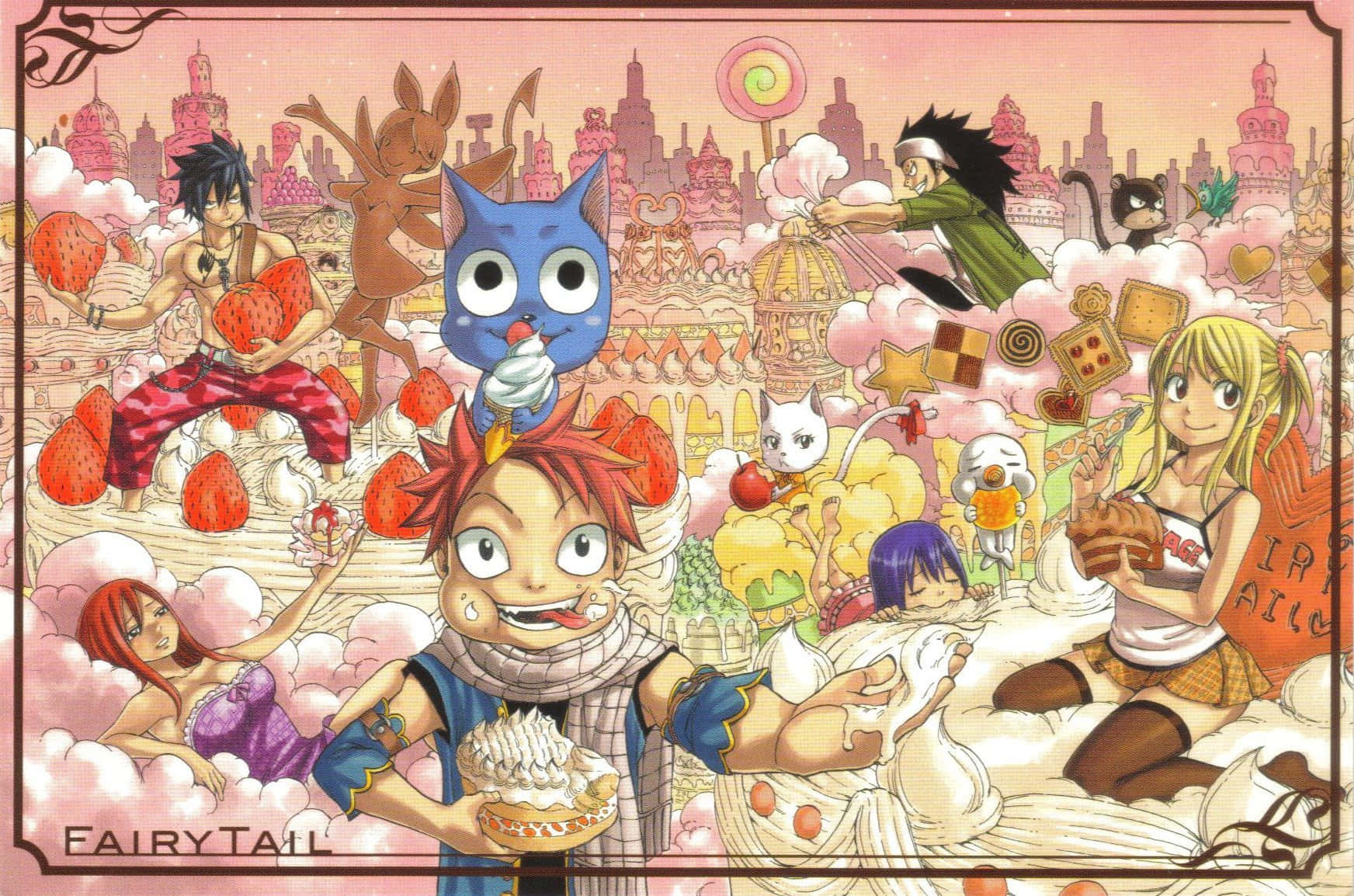 Fairy Tail Anime Thanksgiving Wallpaper
