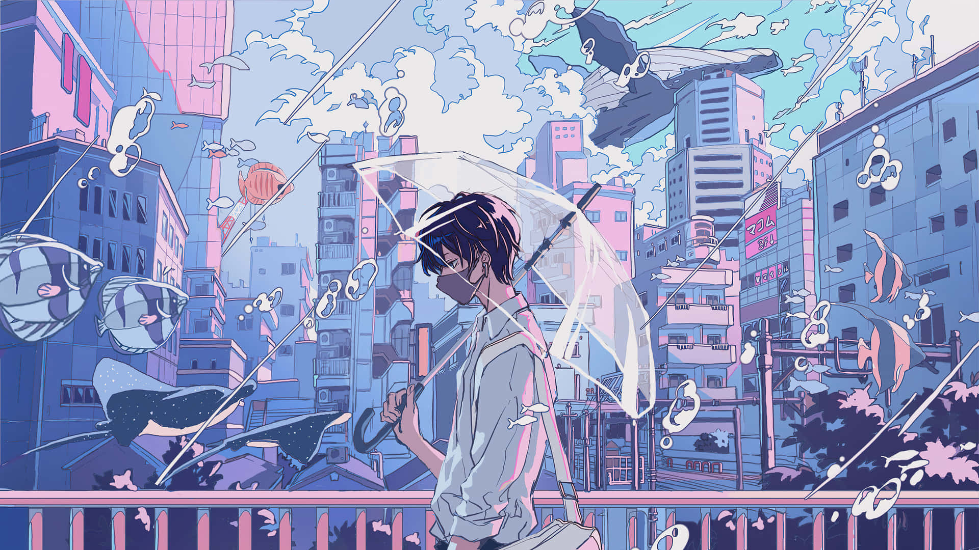 Anime Urban Fantasy2560x1440 Wallpaper