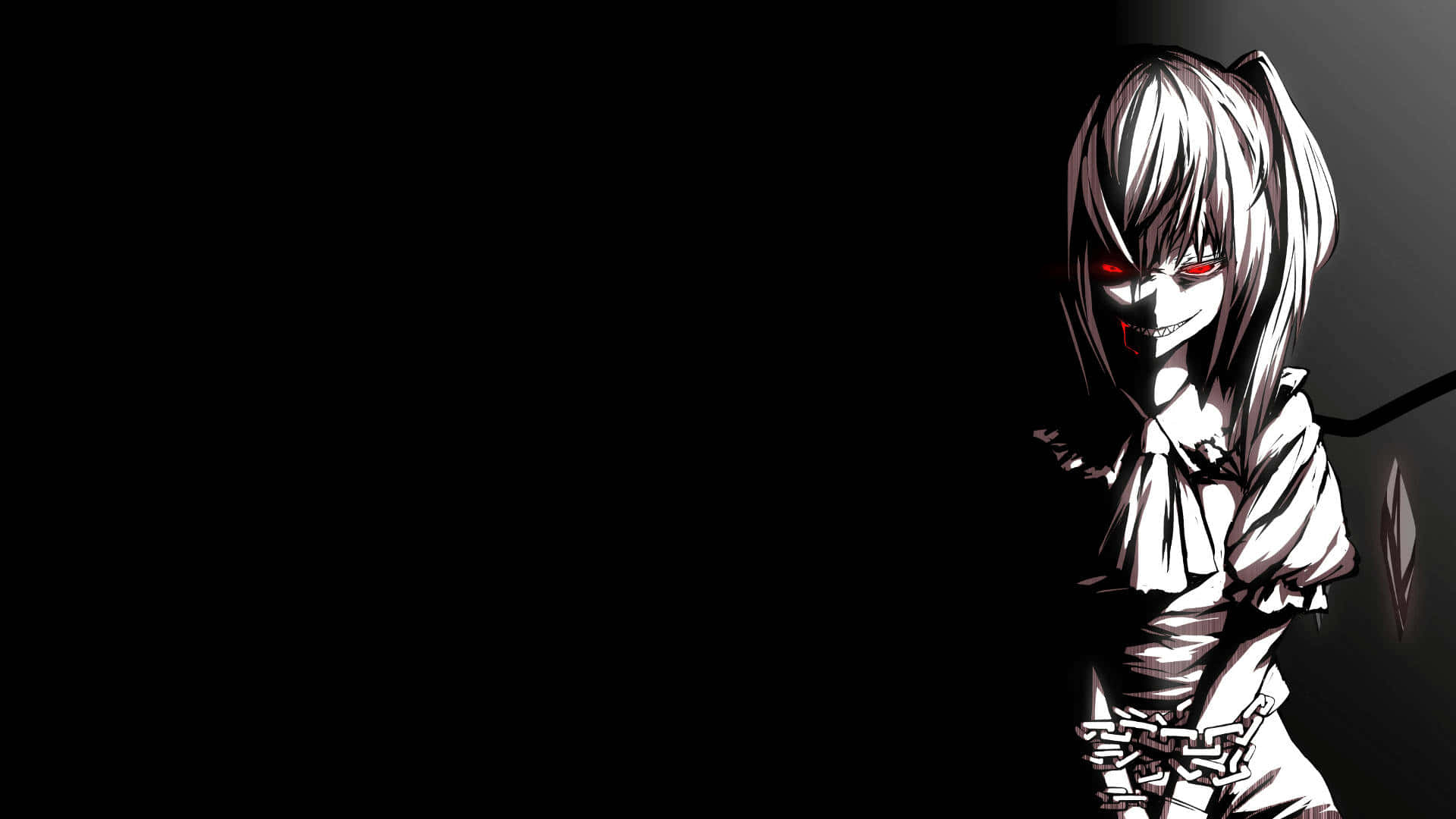 Anime Villainous Smile Evil Intentions Wallpaper