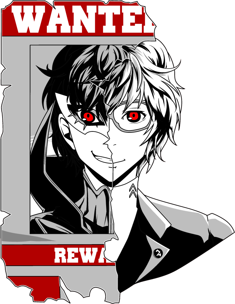 Anime Wanted Poster PNG