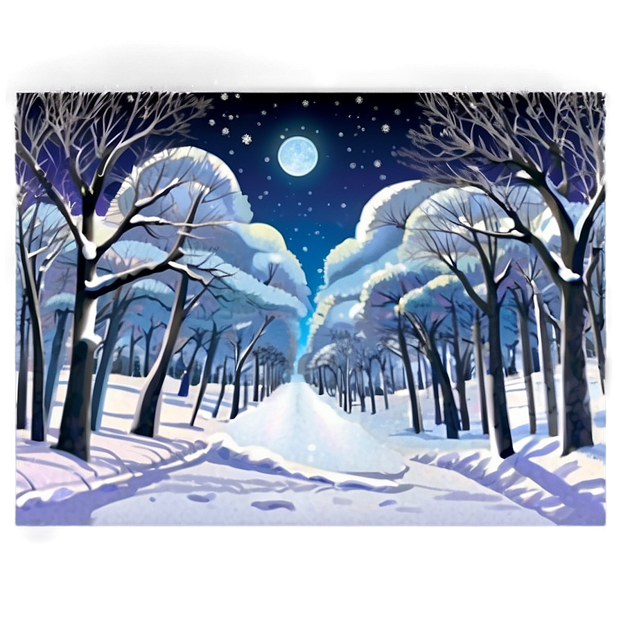 Anime Winter Scenes Png 16 PNG