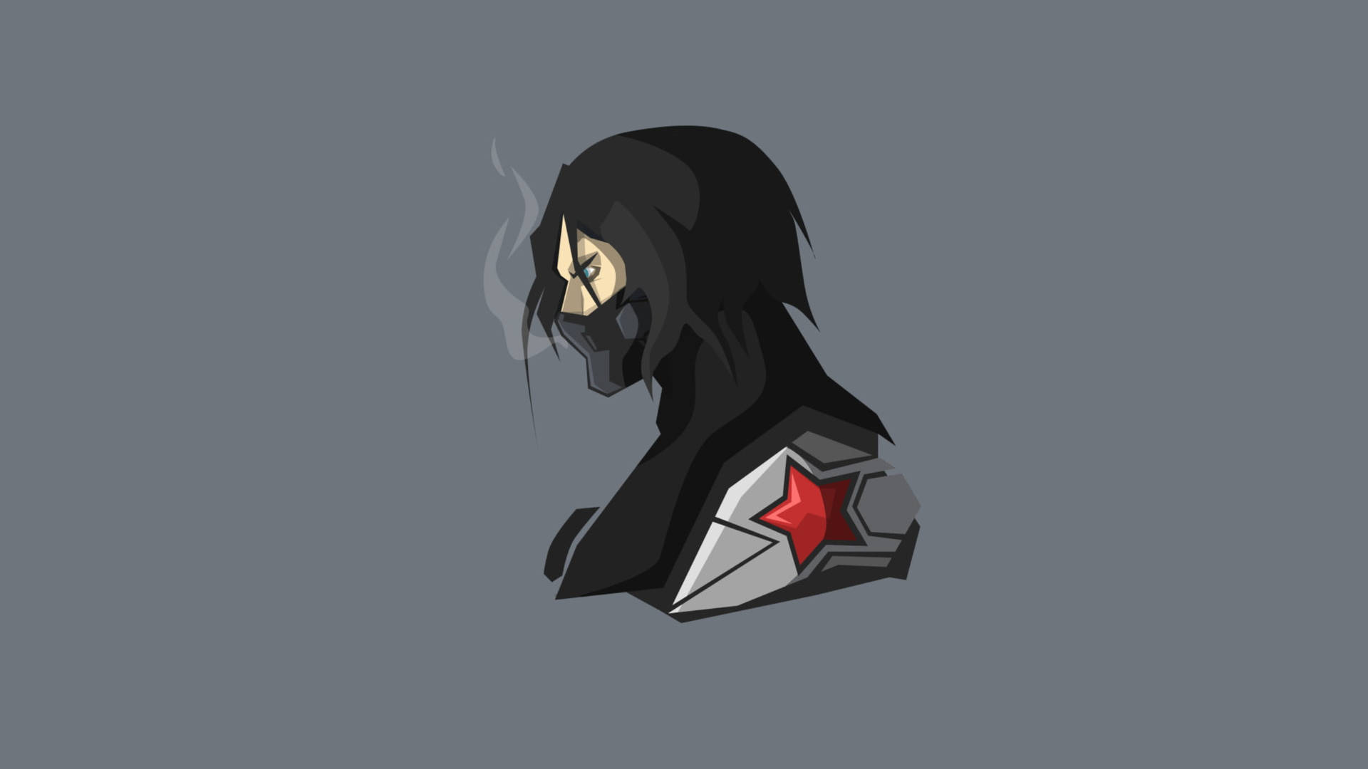 Anime Winter Soldier In Gray