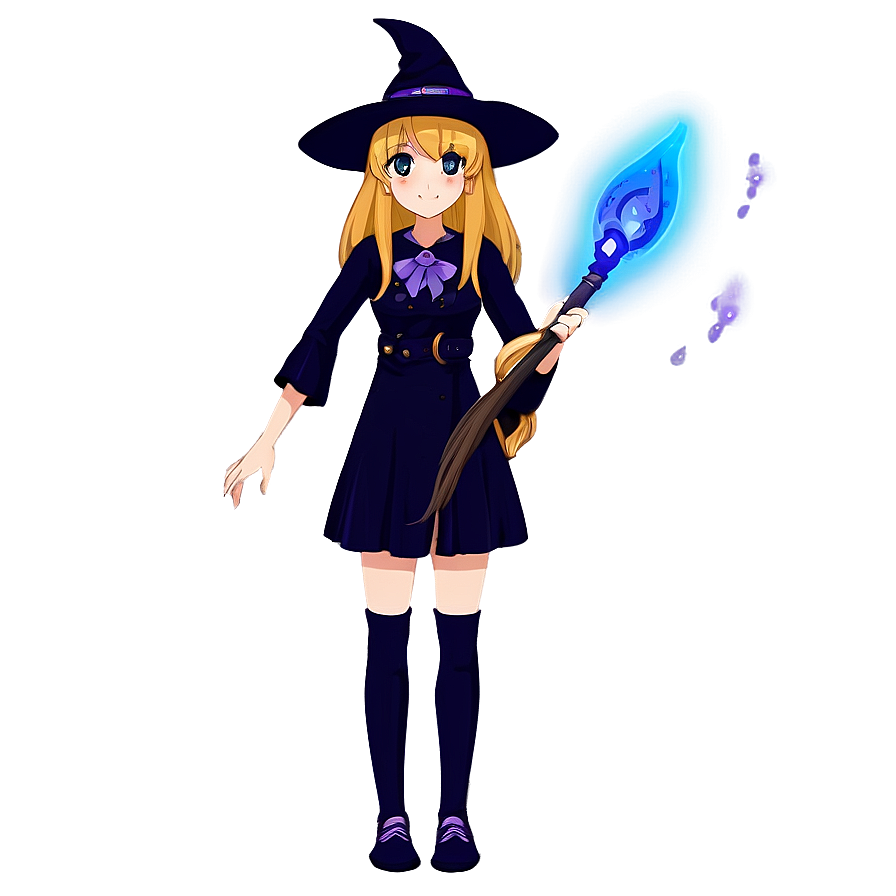 Anime Witch Girl Png 05062024 PNG