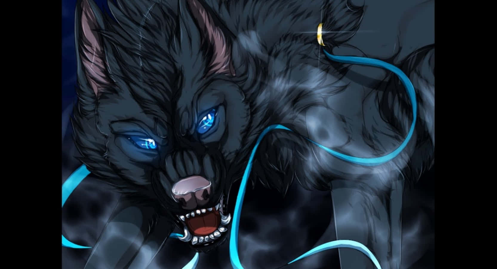 scary anime wolf pictures
