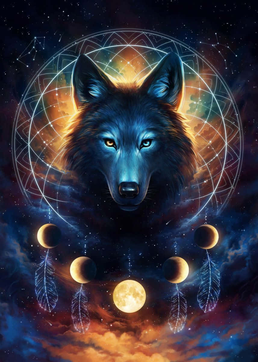 The Werewolf Howling Under a Full Moon Wallpaper