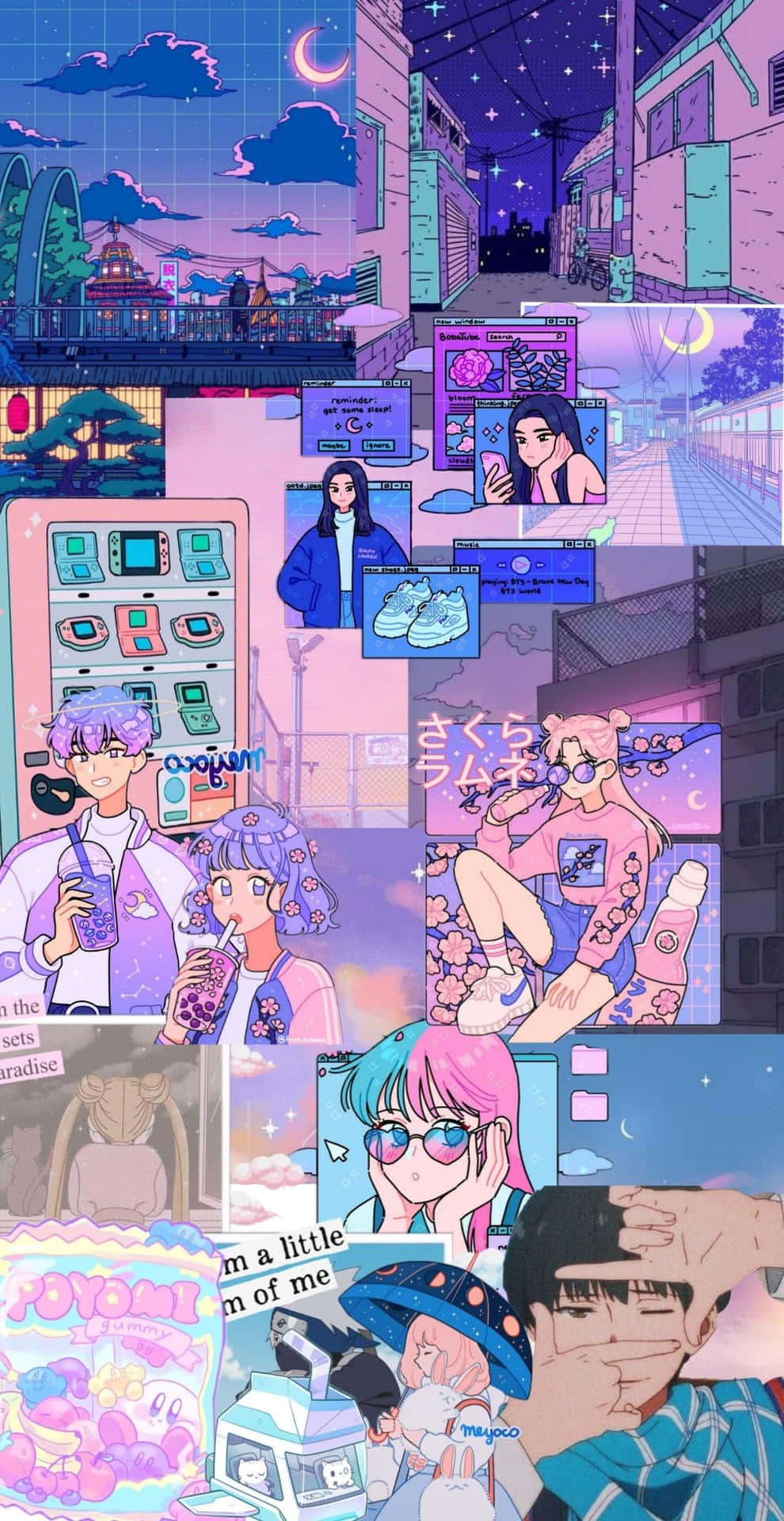 Animecore 1080 X 2094 Wallpaper