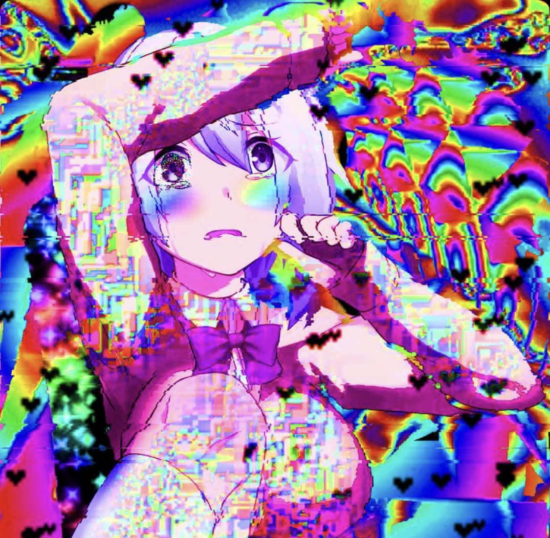 Y2K Animecore Candy Girl Glitter Vinyl Sticker - Etsy