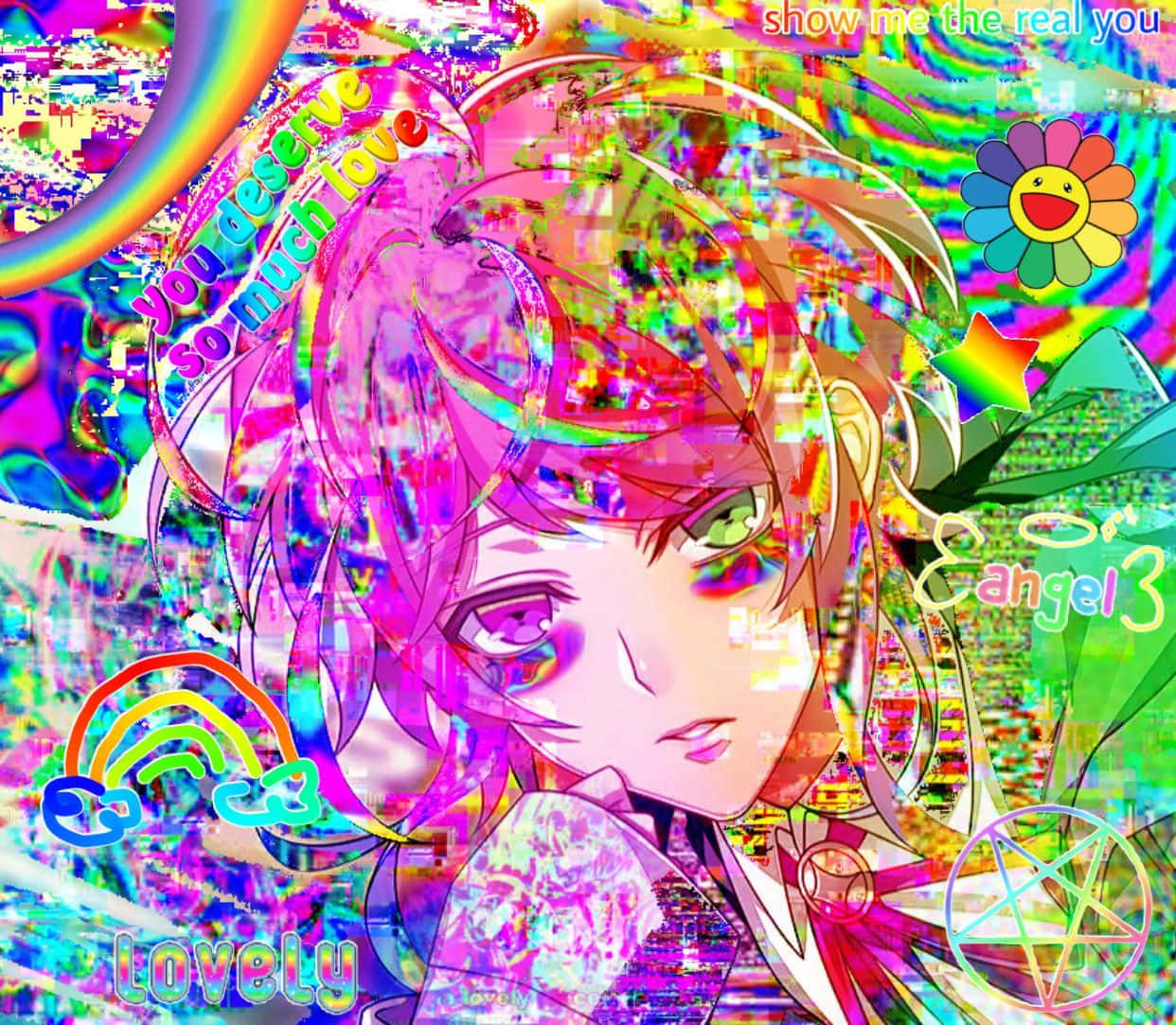 Animecore Ramuda Amemura Hypnosis Mict Skitsestrame Tapet Wallpaper