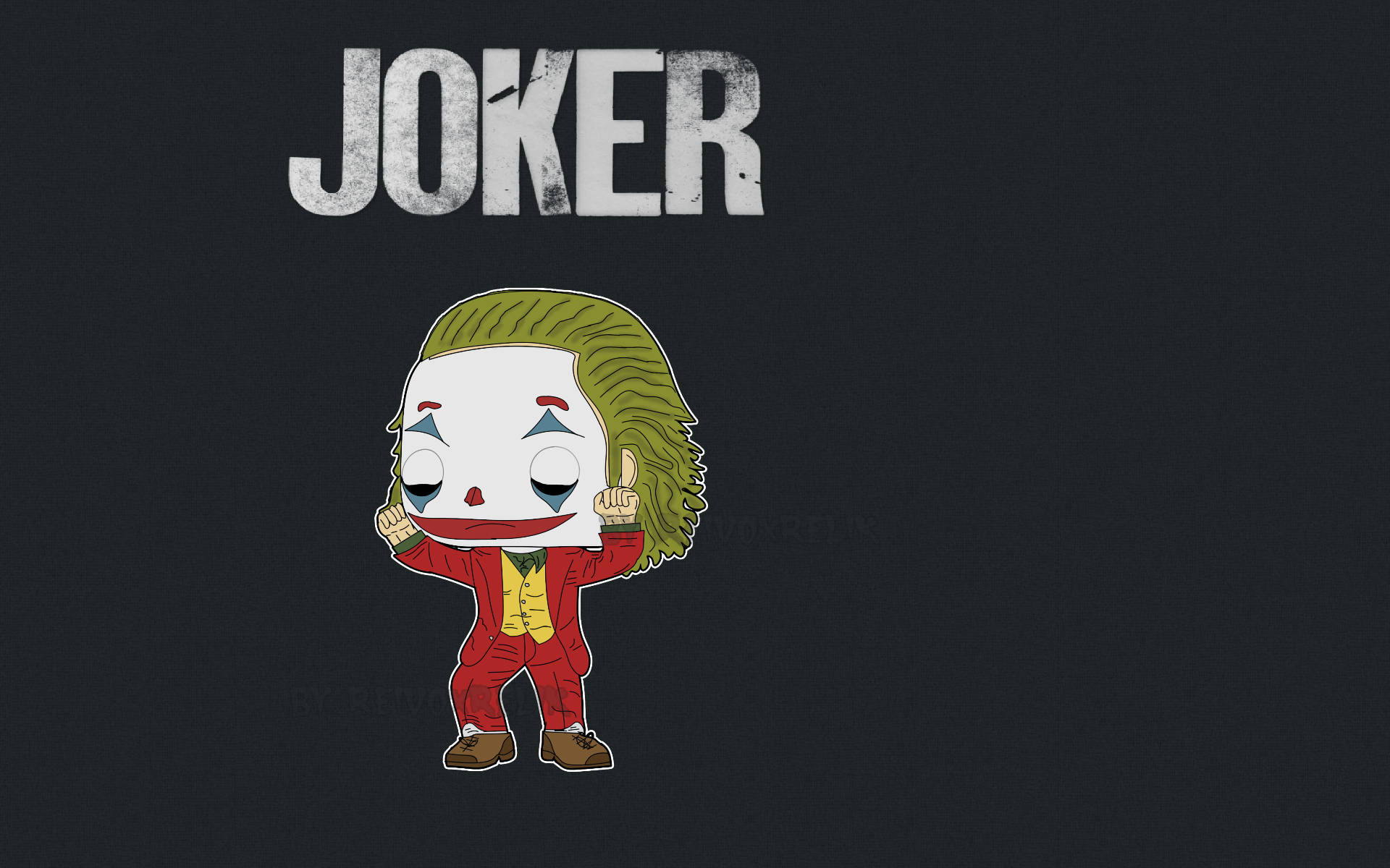 Animeret Tegneserie Joker Wallpaper