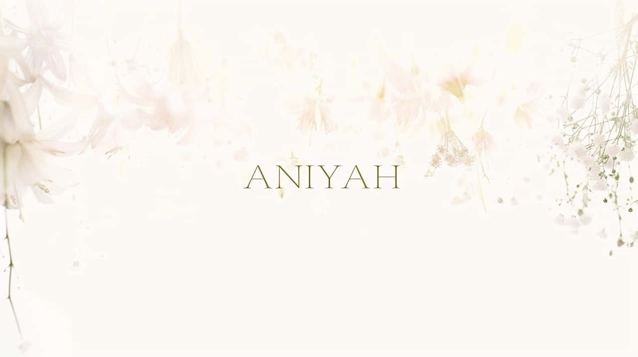 Aniyah Floral Background Wallpaper