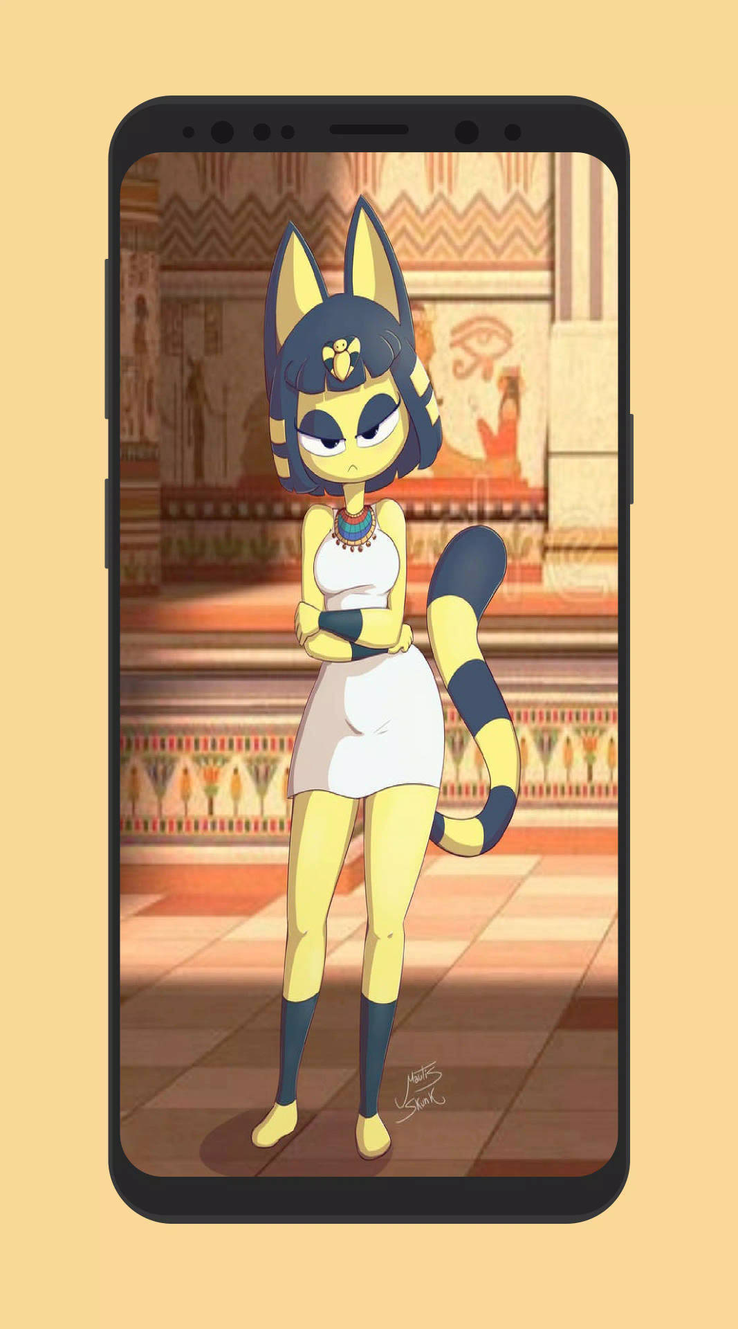 Snooty Ankha Animal Crossing In The Palace Wallpaper