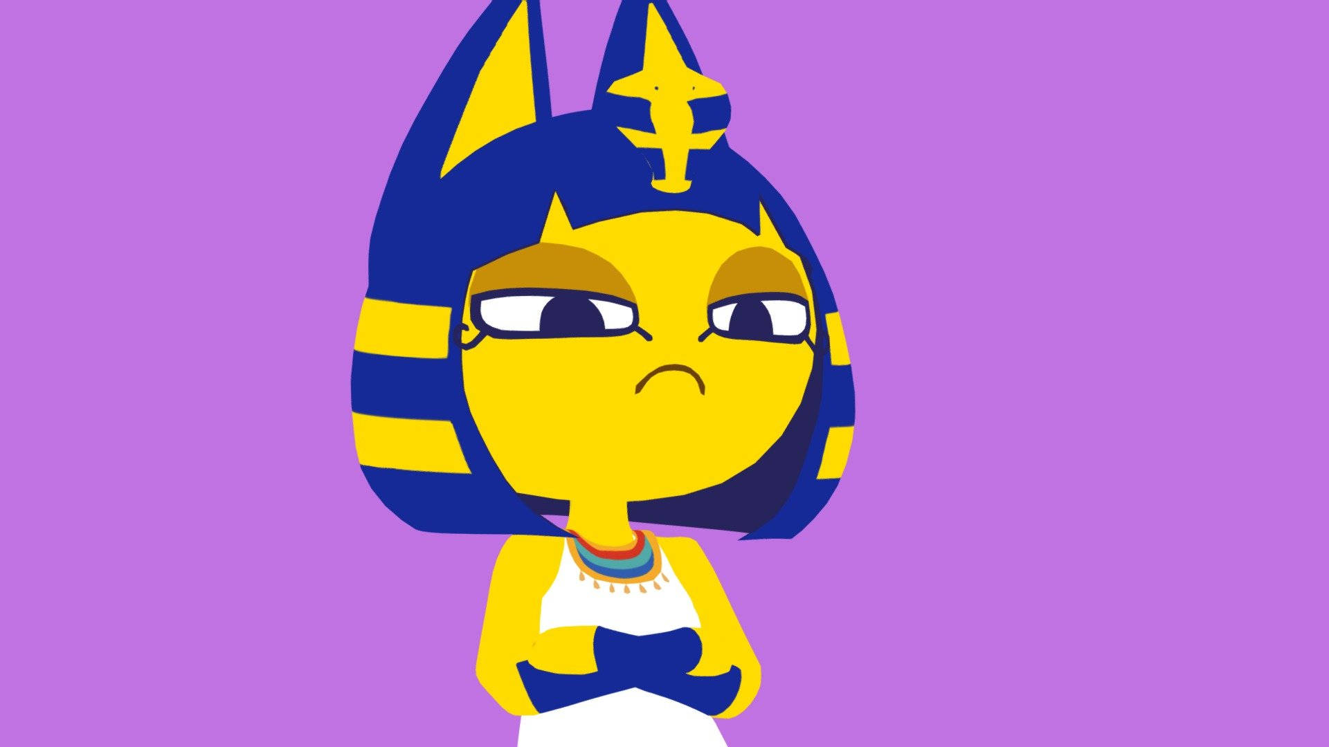Ankha Animal Crossing Crossing Her Arms Wallpaper