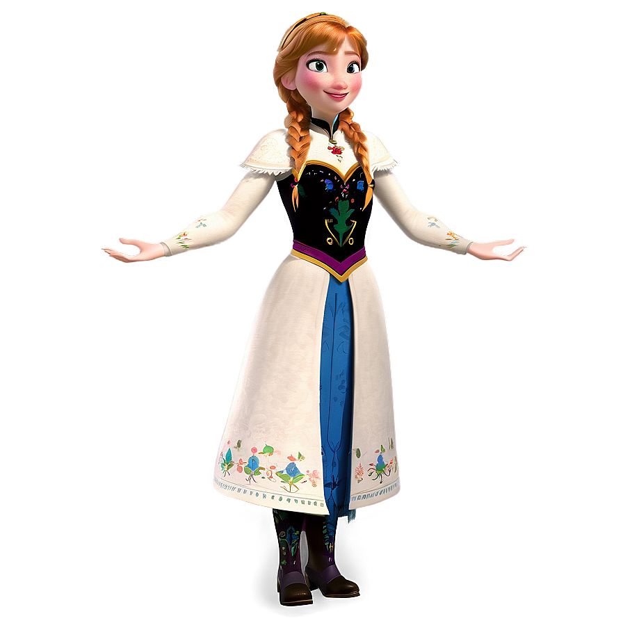 Anna Frozen Adventure Outfit Png Bdi40 PNG
