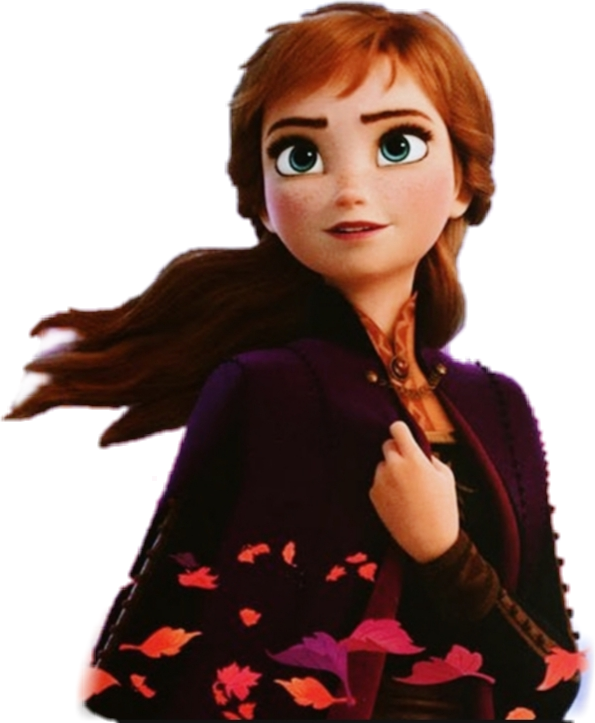 Anna Frozen Character Portrait PNG