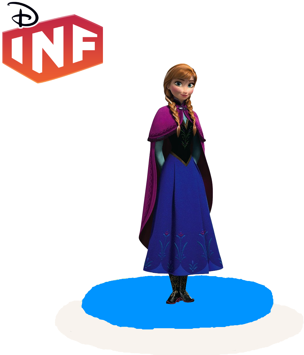 Anna Frozen Character Pose PNG