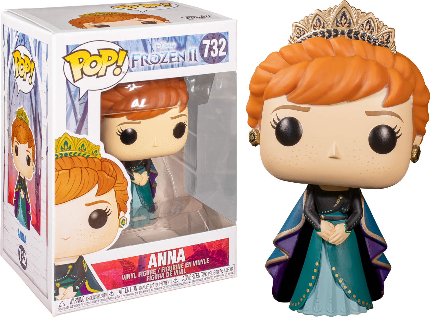 Anna Frozen I I Funko Pop Figure PNG