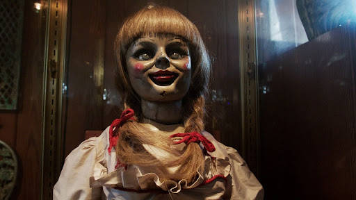 Annabelle In Glass Box Background