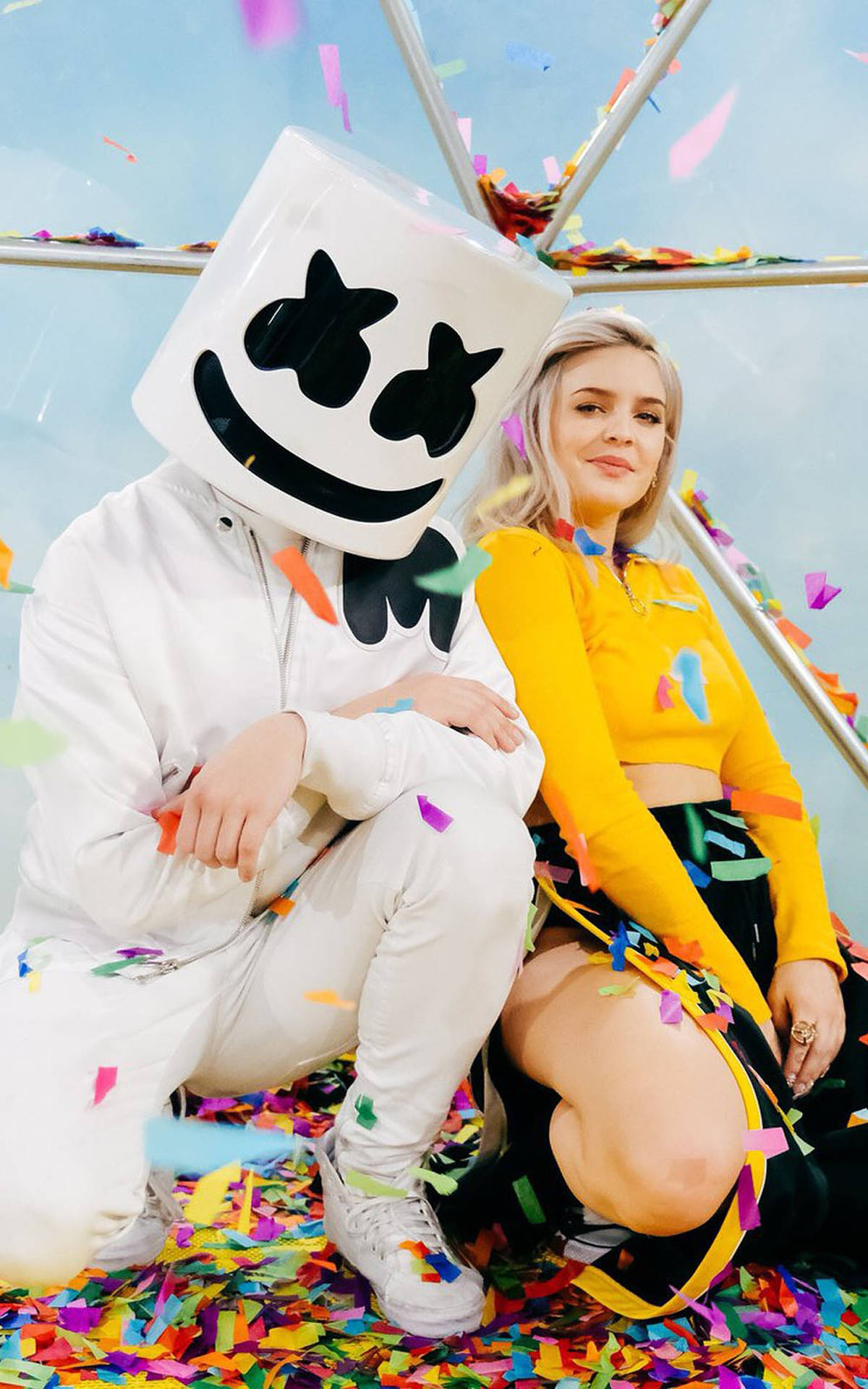 Anne-marie And Marshmello Background