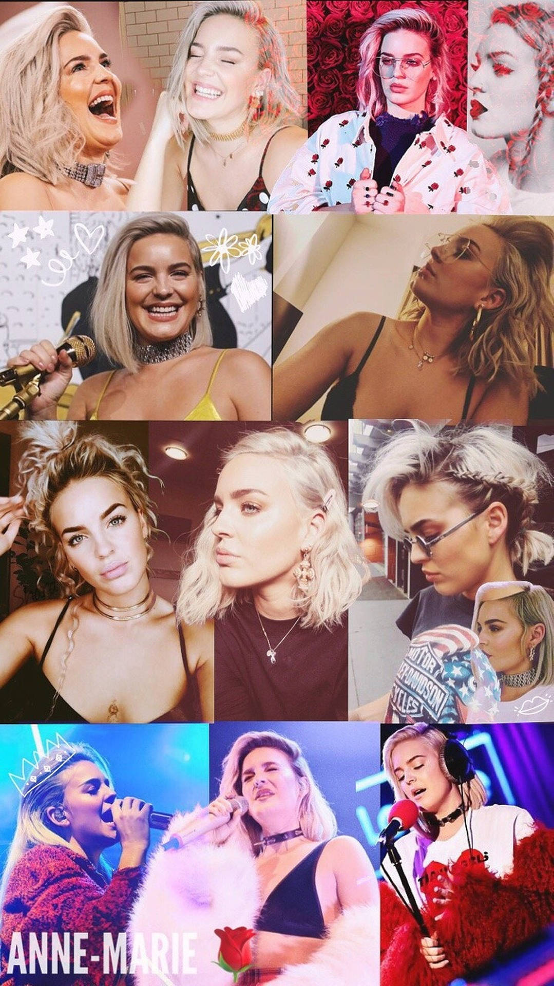 Anne-marie Collage Background