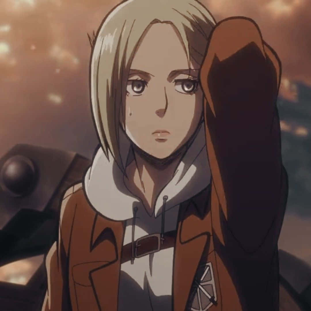 Annie Leonhart, the fearless heroine of Attack on Titan Wallpaper