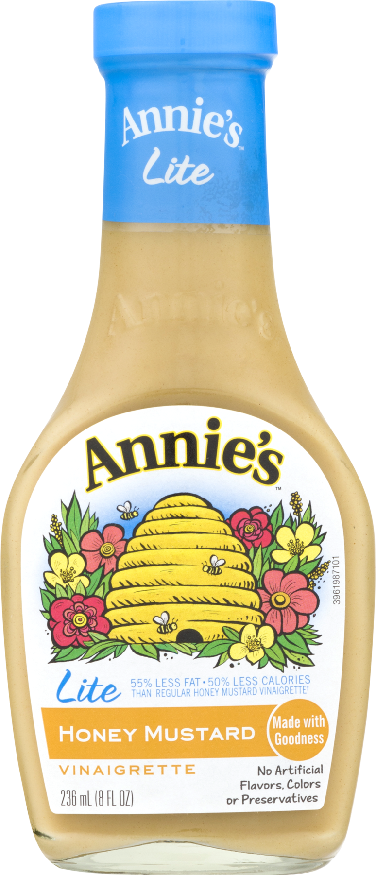 Annies Lite Honey Mustard Vinaigrette Bottle PNG