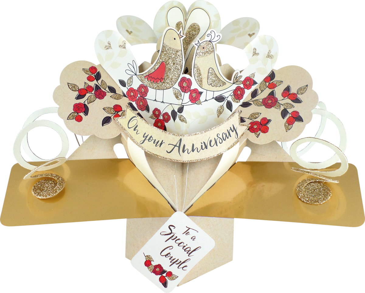 Anniversary Celebration Pop Up Card PNG