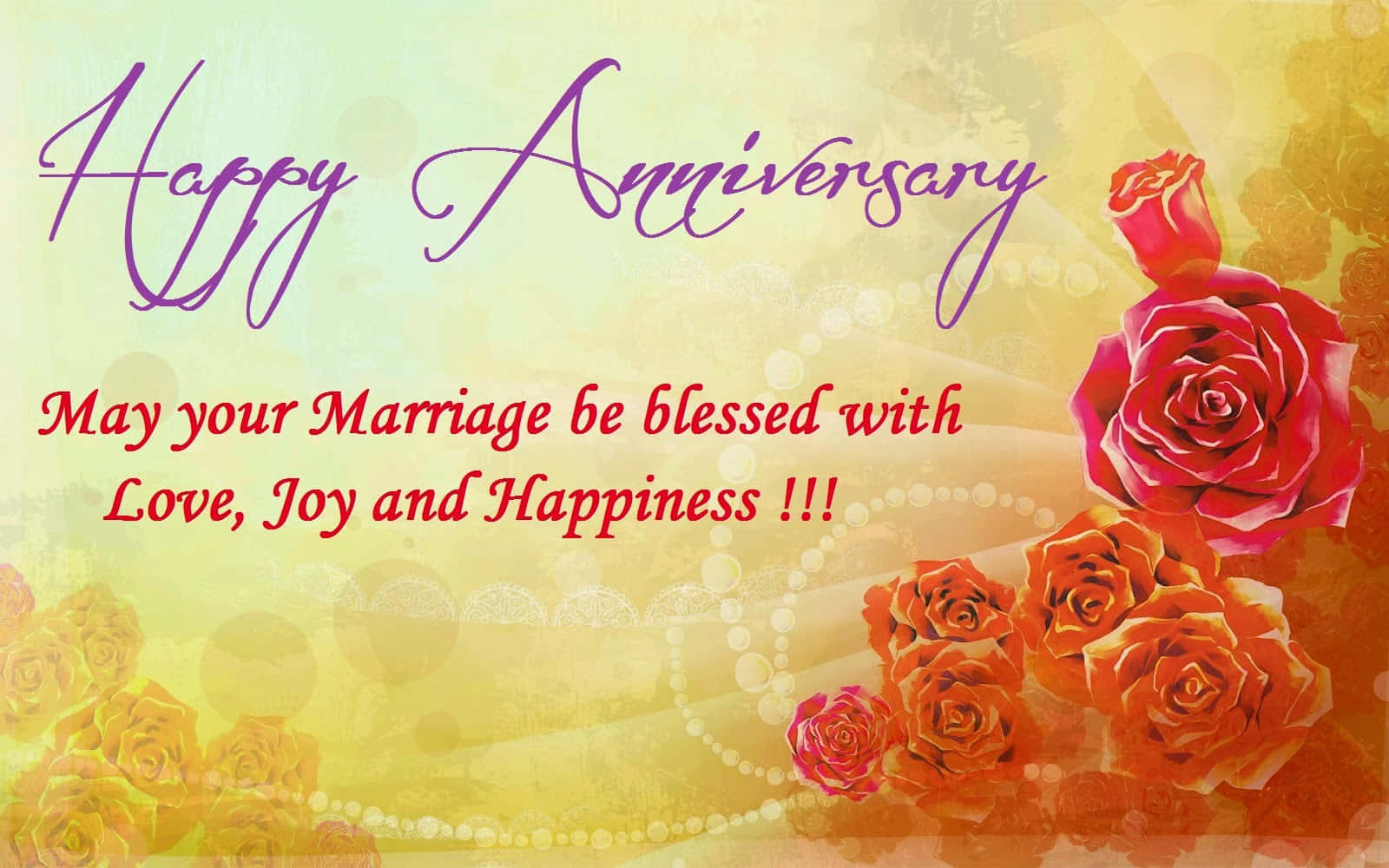 Happy Anniversary Love Joy And Happiness Picture