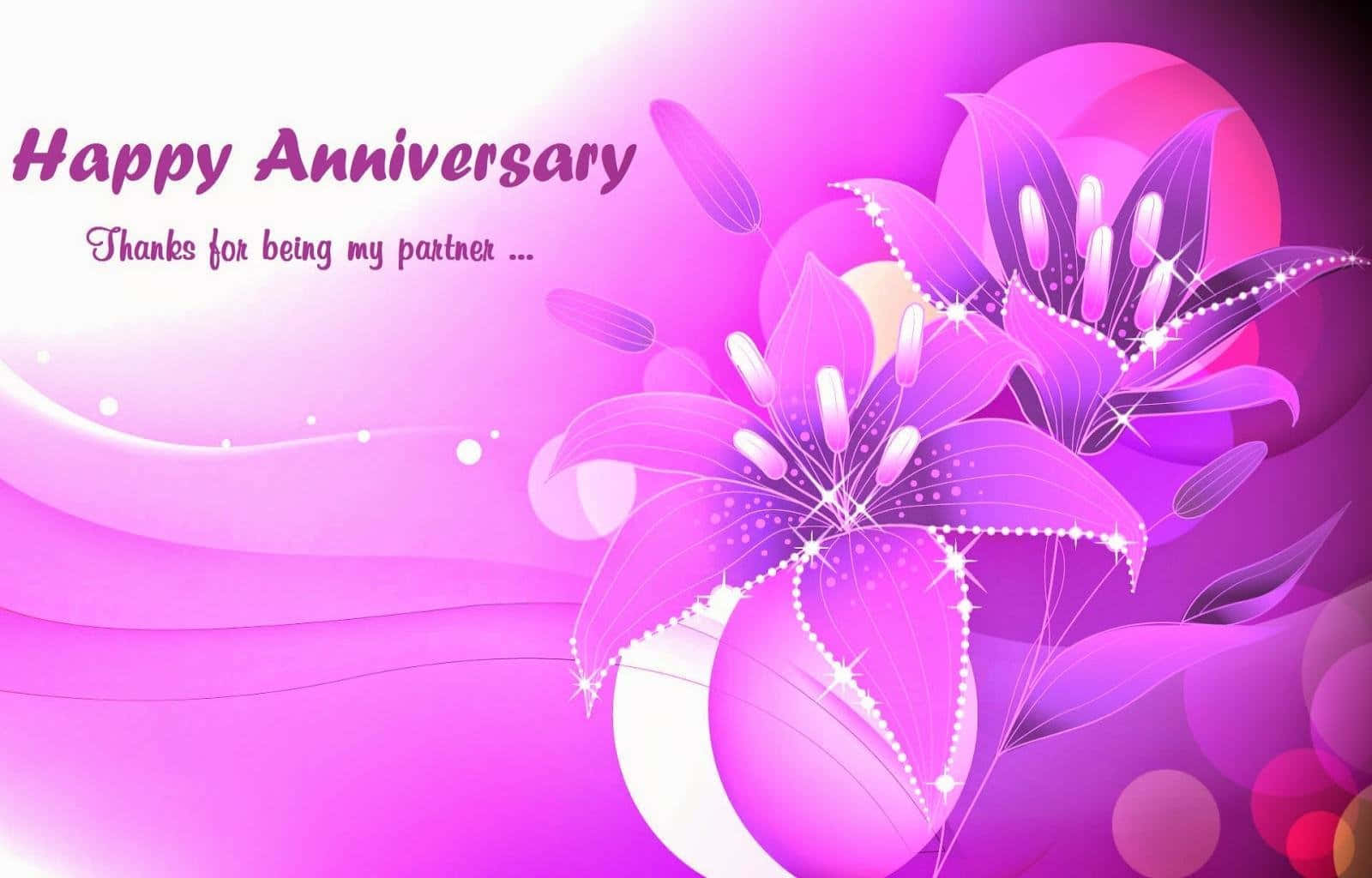 Happy Anniversary Lili Flowers Animated Picture