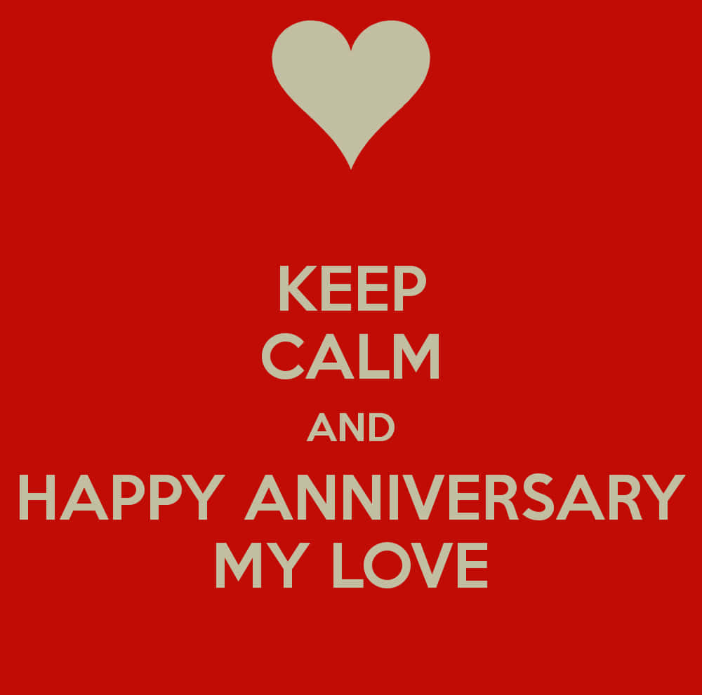 Keep Calm Happy Anniversary Picture