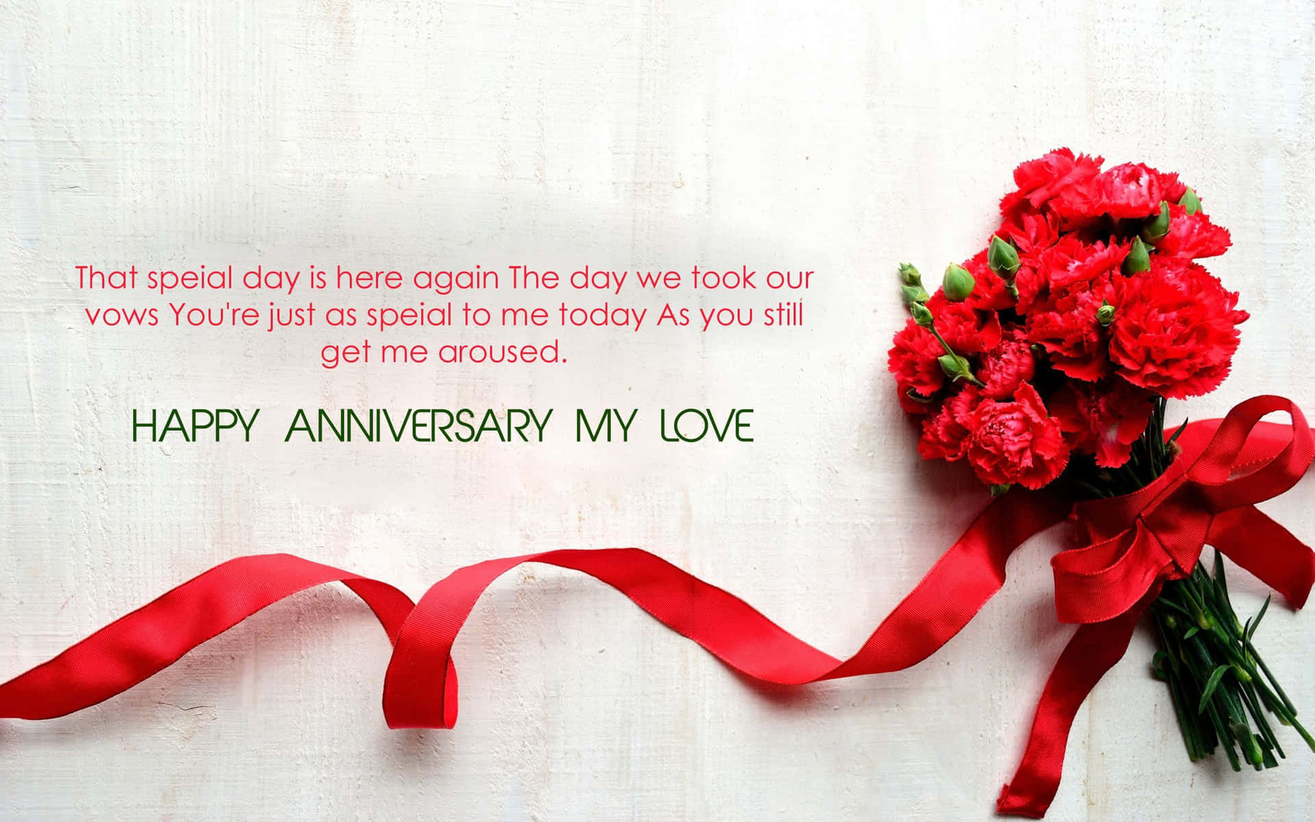 Happy Anniversary My Love Roses Bouquet Picture