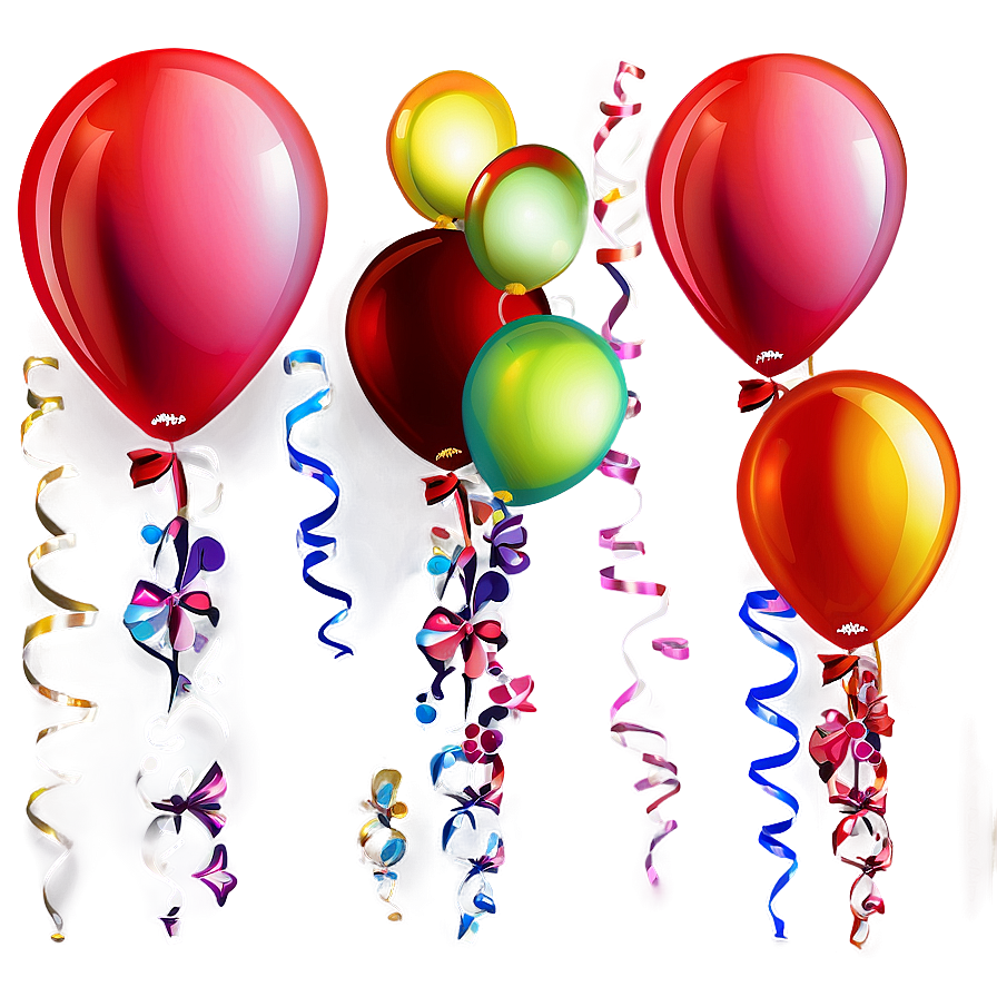 Anniversary Red Balloons Png Twy83 PNG