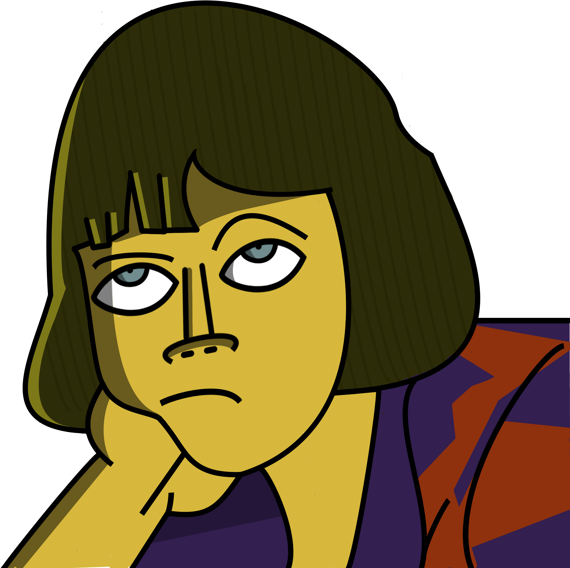 Annoyed Cartoon Character.png PNG